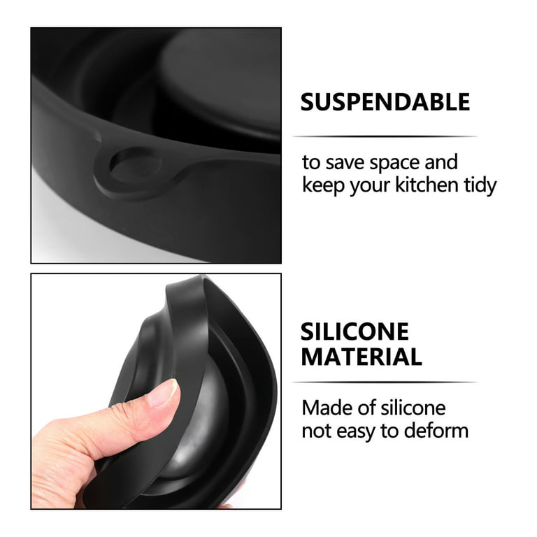 Lid Stand Silicone Lid Holder Accessories Compatible with Ninja Foodi Pressure Cooker and Air Fryer 5 qt, 6.5 qt and 8 Quart, Black by conditiclusy