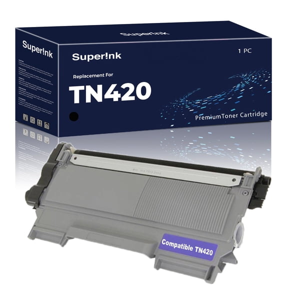 Compatible Brother TN-420 Black Toner Cartridge By Superink