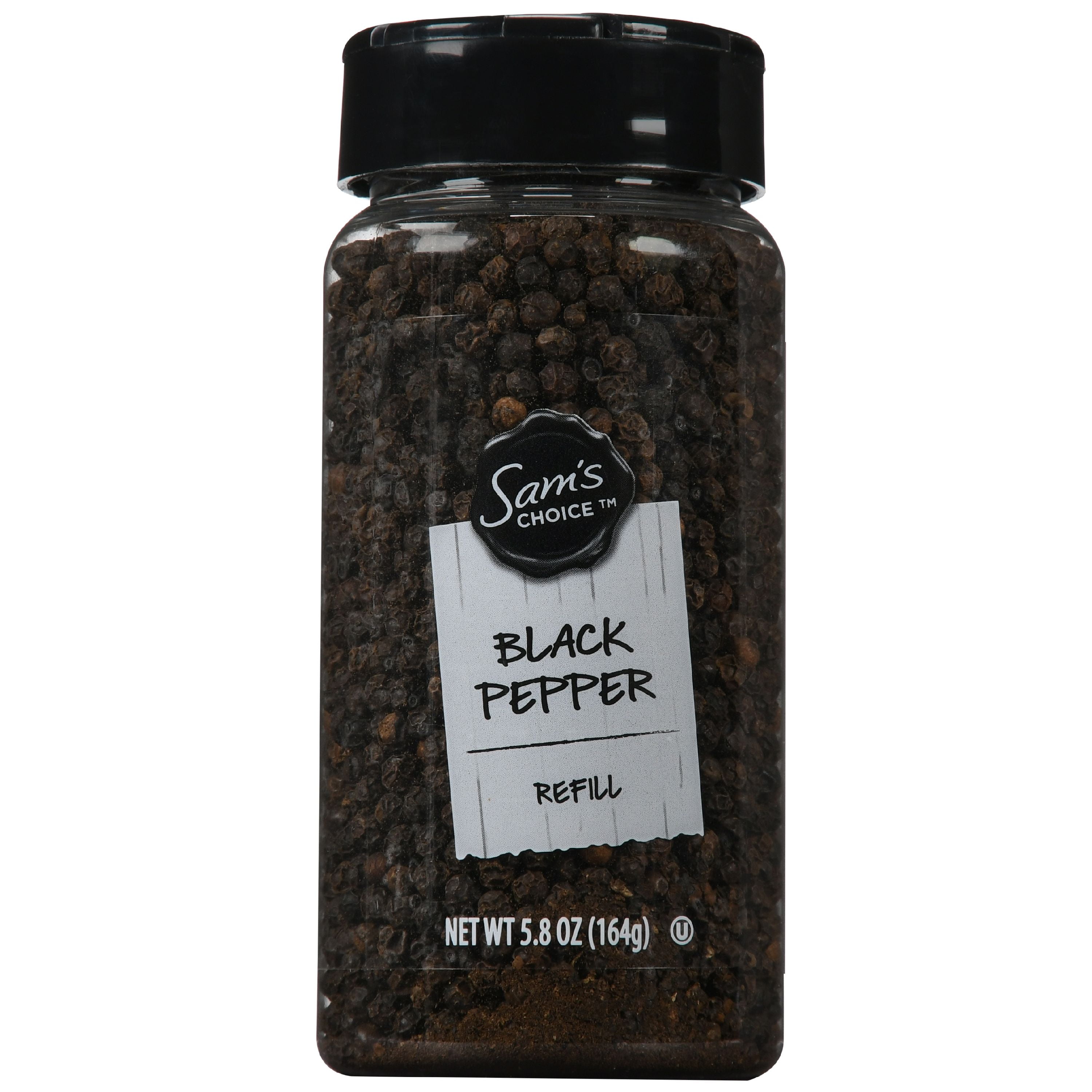 Great Value Black Pepper Refill, 5.8 oz