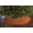 Orange, variant on Crinkle Crushed Pattern Tree Skirt Christmas Decoration 54" Round