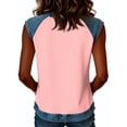 thumbnail image 6 of Domuza Woman's July Of 4th Shirts Usa Flag Graphics Sleeveless Top Casual Grew Neck T Shirts 2026 Summer Trendy Clothes Pink XL, 6 of 6