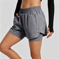 thumbnail image 2 of Afdoent Shorts For Women High Waist Loose Fit Workout Shorts For With Zipper Secure Design Comfortable Athletic Running Yoga Exercise Casual Wear Vacation Going Out, 2 of 7