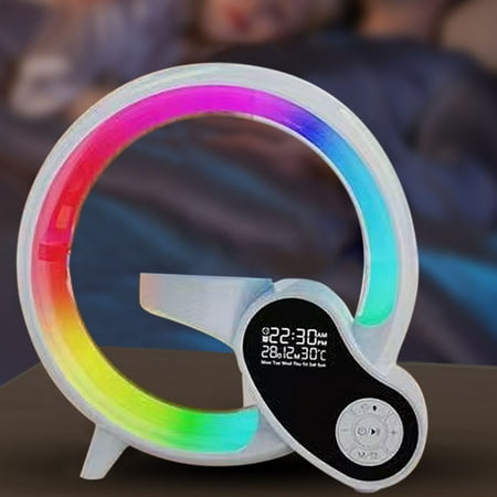 

CheAAlet Intelligent APP Bluetooth Audio Light LED Multifunctional Table Light Indoor Alarm Clock Wake Up Small Night Light
