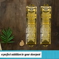 thumbnail image 5 of Set of 2 Mezuzahs, Mezuzah with Scroll for Door, Metal mezuzah Plaque, Mezuzahs for Outside Door, Jewish Mitzvah Door Mezuzah Case, Jewish Gifts, House Warming Blessing Gift（Brass）, 5 of 9