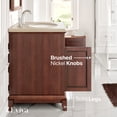 thumbnail image 4 of Eviva Elite Princeton 30" Teak Bathroom Vanity w/ Double Ogee Edge Crema Marfil Top, 4 of 6