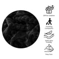 thumbnail image 5 of Fluffy Flannel Toddler Bed Blanket, Warm and Fuzzy Plush Stripes Crib Throw, 30 x 40 inches, Black, 5 of 7