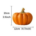 thumbnail image 4 of Ceramic Pumpkin Decor - Nordic Style Halloween Pumpkin Statue, Fall Tabletop Ornament for Thanksgiving & Autumn Home Accent, Simulation Pumpkin Figurine for Seasonal Celebrations, 4 of 6
