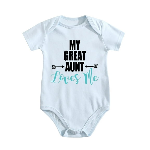 My Great Aunt Loves Me - Baby Bodysuits One-Piece Shirt Baby Blue-style 0-3M