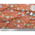 thumbnail image 3 of Soimoi Poly Georgette Fabric Crab,Balloons & Alphabets Kids Printed Fabric 1 Yard 52 Inch Wide, 3 of 3