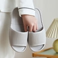 thumbnail image 2 of Lopecy-Sta Womens Sandals Ribbed Non Slip Pool Slides Open Toe Single Band Slip On Shower Slippers For Indoor Outdoor Casual Wear, 2 of 7