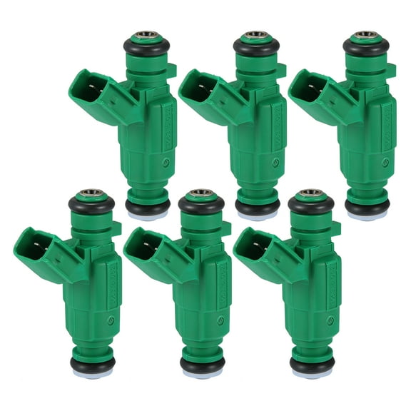 6pcs Car Fuel Injector Nozzle Replacement for Kia Sorento EX LX SX 3.5L 2011-2013 35310-3C400 Green