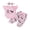 Pink, variant on Cenuakty Baby Girl Cow Outfit Cartoon Animal Flying Sleeve Romper Bow Pants with Headband 3 Piece Summer Set