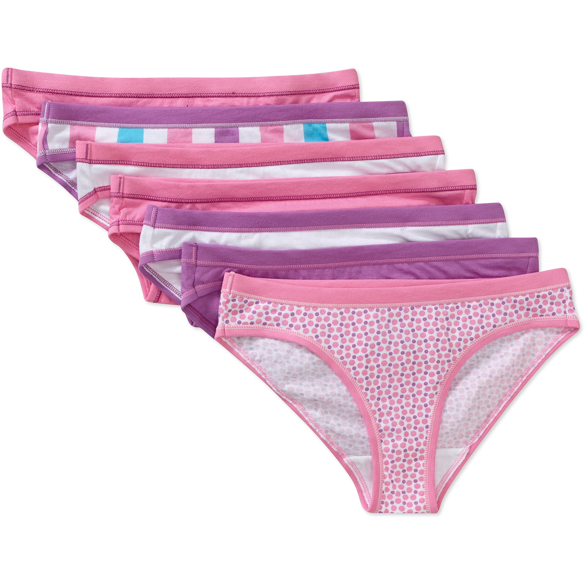 Hanes - Girls' Comfort Blend Bikini Underwear 6 Pack + 1 Free - Walmart ...