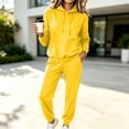 thumbnail image 2 of HAiming Womens Sweatsuits Sets 2 Piece Outfits Long Sleeve Hooded Sweatshirts Sweatpants Workout Clothes with Pockets, 2 of 7