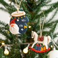 thumbnail image 5 of Christmas Wooden Pendants Cute Xmas Tree Hanging Ornaments DIY Resin Crafts for Home Christmas Party New Year Gifts Decorations, 5 of 5