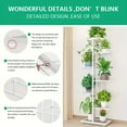 thumbnail image 6 of 1 Pack, 5 Layers Wrought Iron Flower Rack Can Hold 6 Pots Perfect For Balcony, Succulent Plants And Home Decor Simple Assembly Plant Stand For Living Room, 6 of 18