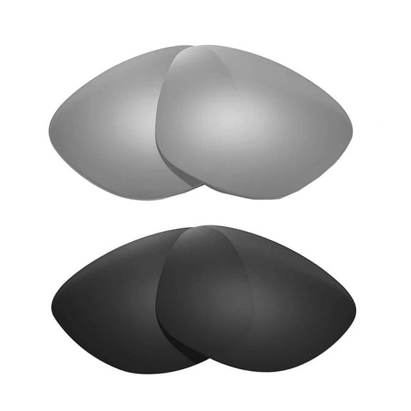 Walleva 2 Paris Polarized Replacement Lenses For Ray-Ban RB4175 57mm Sunglasses-Titanium   Black