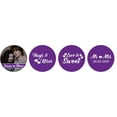thumbnail image 2 of Darling Souvenir chocolate Labels 190 Pcs Love is Sweet Photo Wedding Custom Stickers-Purple, 2 of 2