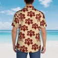 thumbnail image 4 of Sigee Thanksgiving Sketch Turkey for Men’s Casual Beach Summer Shirts Funky Hawaiian Shirt for Men Hawaiian Shirts,Medium, 4 of 7