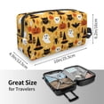 thumbnail image 3 of Uemuo Halloween Ghost Pumpkin Pattern Portable Toiletry Bags with Handle, Waterproof travel Make up Bags for Women, Large Capacity Travel Cosmetic Bags, 3 of 9