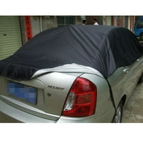 ibasenice Black Half Car Cover Protector with Waterproof Uv Sunshade for Convertible Cars