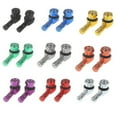 thumbnail image 1 of Motorcycle 90 Degree Angle Wheel Tire Stem Tubeless Valve Aluminum, 1 of 1