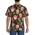 thumbnail image 3 of Bixox Men's Edgehog and Mushrooms Printed Short Sleeve Skinny Athletic T-Shirt, 3 of 6