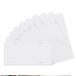 12 Pack Sublimation License Plate Blanks, Heat Thermal Transfer Sheet DIY  Picture Sublimation Blank,Metal Aluminum Automotive License Plate Plates  Tag