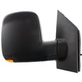thumbnail image 2 of For GMC Savana 1500 2008-2014 Door Mirror Passenger Side | Power Glass | Heated | Manual Folding | Textured Black | Dual Glass | Standard | w/Signal Light | w/Light | For GM1321397 | 84994861, 2 of 7
