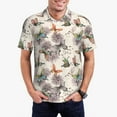 thumbnail image 2 of Balery Flying Butterflies-1 Printed Men’s Short Sleeve Polo Shirt, Midweight Men's Shirt,Golf Polo shirts -, 2 of 8