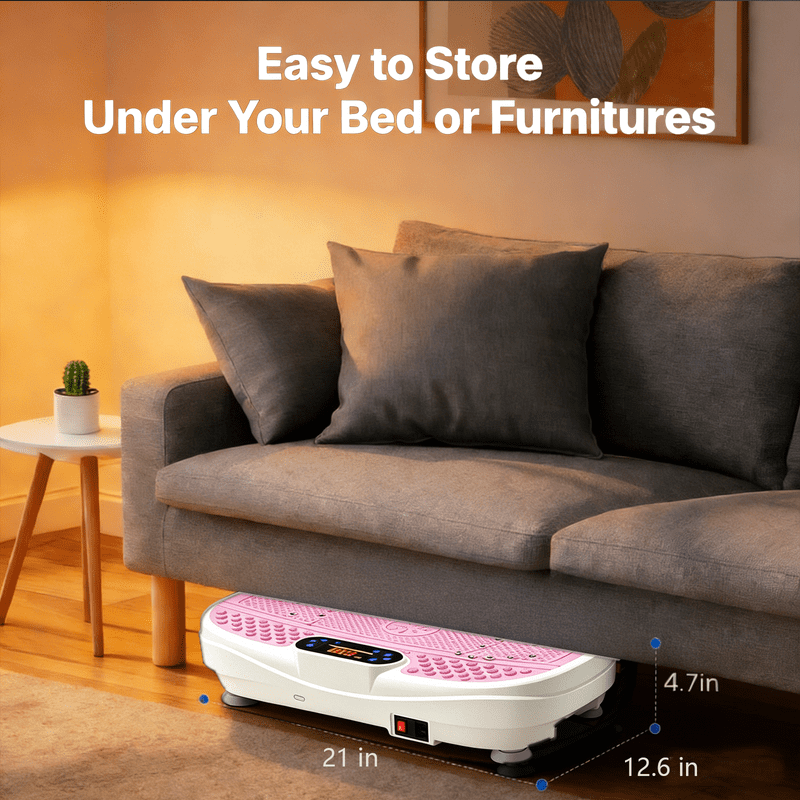 ENZVOIA Vibration Plate Exercise Machine, 120 Speeds, 5 Preset Modes, for Weight Loss, 300 lb Capacity, Portable