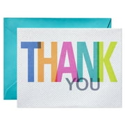 American Greetings Blank Thank you Cards, Colorful Thank You (10-Count)