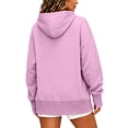 thumbnail image 6 of Hurxie Womens Oversized Hoodies Crewneck Sweatshirts Pullover Sweatshirts with Thumb Hole,Y2k Clothes,Fall Fashion Hooded, 6 of 6