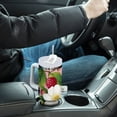 thumbnail image 4 of Yayeee 40oz Stainless Steel Tumbler with Straw and Handle Double-Wall Insulated Travel Water Bottle, Pink Raspberries, 4 of 8