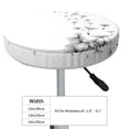 thumbnail image 4 of Lsque Dandelion Blowing In The Wind Pattern Round Bar chair cushion covers Velvet Fabric Premium Comfort Protects from Scratches and Stains for 14-17 Inch Chair-13 inch, 4 of 7