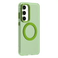 thumbnail image 2 of Back Case for Samsung Galaxy S24 FE, Compatible with Magsafe Clear Back Anti-Scratch Shockproof Drop Protective Ultra Slim Anti-Slip Anti-Yellowing Thin Phone Cover for Samsung Galaxy S24 FE, Green, 2 of 6