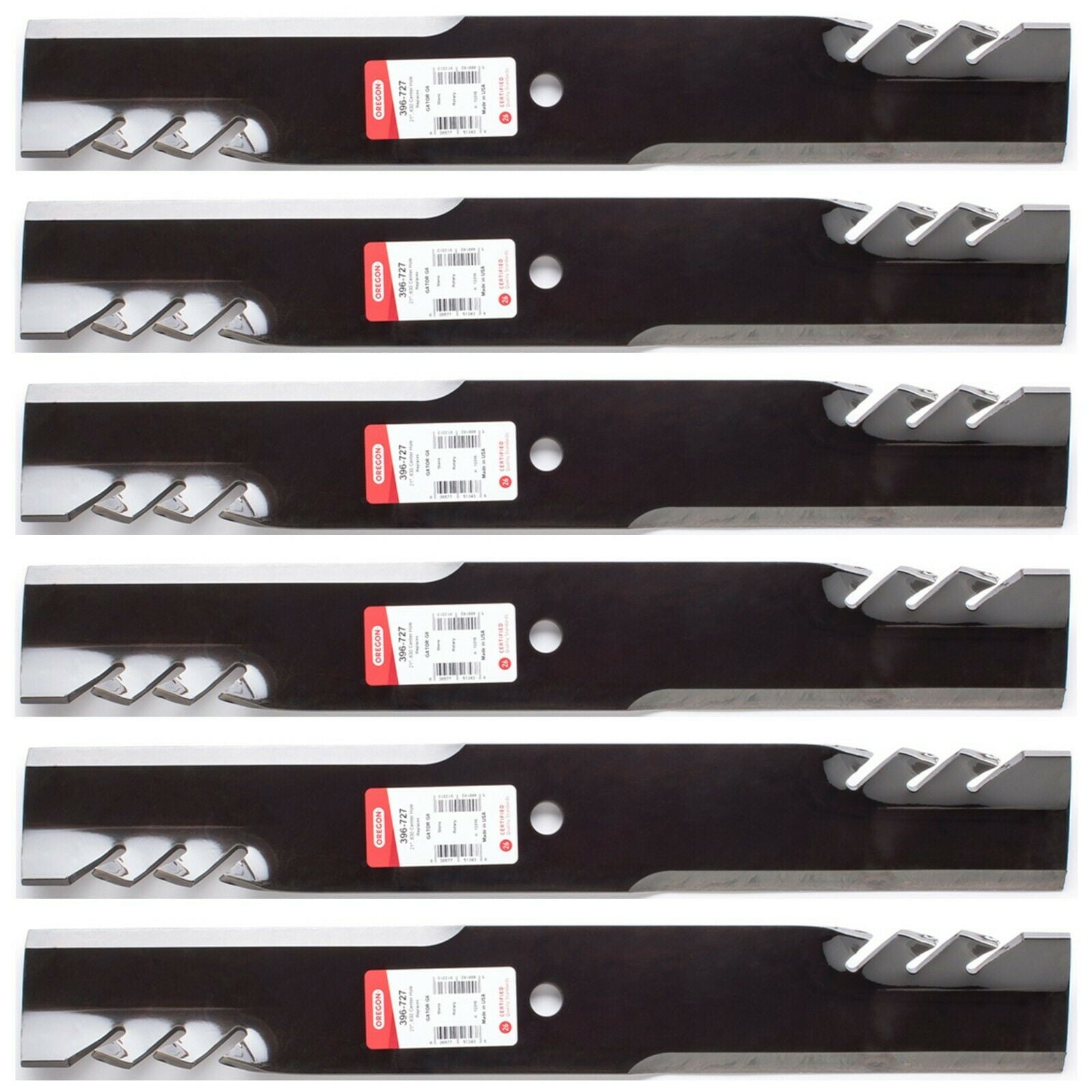 2PK Oregon 394-129 Gator Blade For Exmark 42" Quest E-Series QZE702GEM42200 - Foto 4