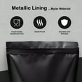 thumbnail image 3 of CCOCC 2026 New 50X Mylar Bags | 3.5G Herb Capacity | Smell Proof Baggies,9Cm X 13Cm | Airtight Zipper Lockable Bags with Metallic Foil Lining,Resealable&Reusable Bags(Matte Black), 3 of 5