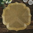 thumbnail image 2 of Gold Beaded Placemats Set of 6 for Dining Coffee Table Scratch Heat Stain Resistant Charger Kitchen Decor Durable Tablemats - Fall Autumn Thanksgiving Holiday - 13.75 Inches, 2 of 7