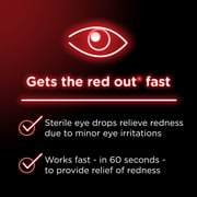 (3 pack) Visine Red Eye Comfort Redness Relief Eye Drops, 0.5 fl. oz