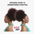 thumbnail image 4 of Ebo Instant Pony Synthetic Heat Resistant Draw String Ponytail Natural Afro 10” ( P1B/BG Off Black Burgundy ), 4 of 6
