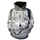 thumbnail image 3 of Sudadera con capucha para hombre nueva 2024 con estampado 3D de lobo siberiano, color negro, divertida, estilo hip hop, tendencia urbana, talla europea grande, envío gratis, 3 of 5