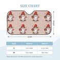 thumbnail image 2 of Kdxio Christmas Gnome star Print Windshield Sun Shade, Foldable Sun Blocker for Car,Truck,SUV Automotive Interior Sun Protection,Reflective Shade for Front Windshield(Medium), 2 of 6