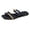 Black, variant on Modstep Womens Dressy Flat Sandals Comfortable Slip on Slide Sandal Summer Vacation Walking Slides Indoor Outdoor Shoes Size 9 Orange