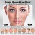 thumbnail image 5 of Rechargeable Silicone Facial Cleansing Brush for Women & Men - 5 Modes Waterproof Face Scrubber with Heat Massage, Deep Cleansing & Exfoliating Electric Face Brush (Green), 5 of 9