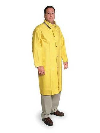 Raincoat with Detachable Hood,Black,2XL CONDOR 4PCW2 