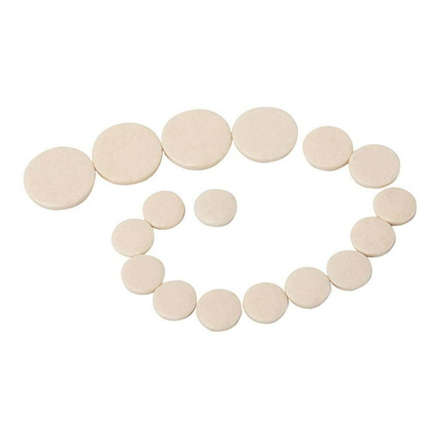 17 Pcs/set Coussinets de Remplacement pour Clarinette Basse pour Instruments à Vent Bois Pièces d'Instruments à Bois