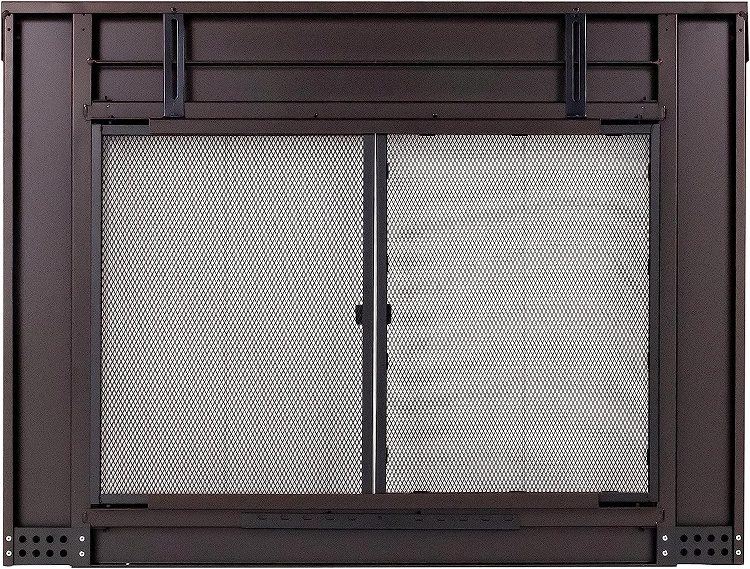 Pleasant Hearth Ascot Collection Fireplace Glass Door, Oil Rubbed Bronze, Small