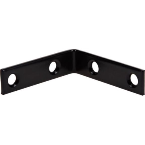 Hillman Builders Hardware 853926 2.5 x 0.625 in. Corner Brace, Black - Pack of 4
