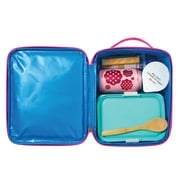 PackIt Freezable, Reusable Upright Lunch Box, Cute Check